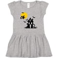 thumbnail image 3 of Inktastic Halloween Haunted House Witch and Bats Girls Toddler Dress, 3 of 5