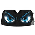 thumbnail image 3 of ALAZA Evil Blue Eyes Windshield Sun Shade Car Foldable Visor Block UV Rays Protector 53"x23.5", 3 of 9