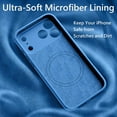 thumbnail image 3 of Magnetic for iPhone 17 Pro Max Case, Compatible with MagSafe, [Integrated Silicone Camera Control Button] [Camera Protection] Anti-Scratch Microfiber Lining Phone Case, 6.9", 3 of 9