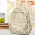 thumbnail image 6 of Merryso Plaid Backpack for High Sch-ool Gi-rls - Japanese Fresh Style Lightweight Nylon Bag, Summer Campus & Travel, Multi-Pocket Teen Sch-ool Bag, 6 of 7