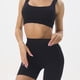 thumbnail image 1 of 2pcs Set Yoga Bra Shorts Nylon Women Crop Top Legging (M Shoulder Straps Black) Likrtyny Para Estrenar, 1 of 6