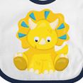 thumbnail image 4 of Inktastic Cute Dinosaur, Baby Dinosaur, Dino, Triceratops Boys or Girls Baby Bib, 4 of 4