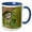 Blue/White, variant on 3drose, Carolina Chickadee, Poecile Carolinensis, in Live Oak Tree, Florida, 11oz Mug