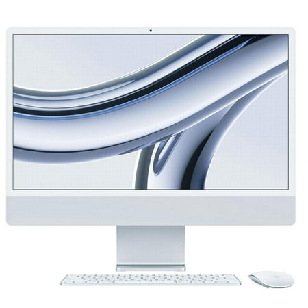 Apple iMac 24, Apple M3 chip with 8?core CPU, 8?core GPU, 16GB RAM, 1TB SSD, No Ethernet, Magic Keyboard (Silver)
