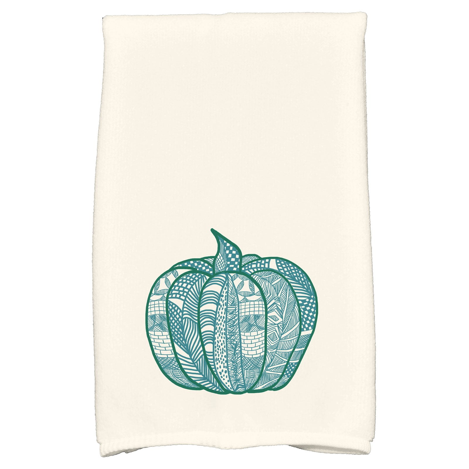Simply Daisy 18" x 30" Pumpkin Patch Holiday Geometric Print Kitchen Towel