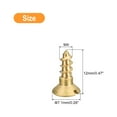thumbnail image 2 of Uxcell 40Pack M4 x 12mm Brass Slotted Drive Flat Head Wood Screws Self Tapping Screw, 2 of 6