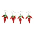 thumbnail image 3 of EHJRE 1 pair of dangle earrings chili pepper dangle for women, fashion jewelry, 3 of 9