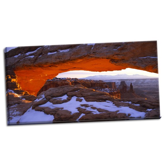 Gango Home Decor Canyon Lands National Park III by Ike Leahy (Ready to Hang); One 36x18in Hand-Stretched Canvas
