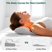 Snailax Neck & Back Massager with Heat, 4D Deep Kneading Shiatsu 8 Massage Nodes, Gift