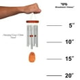 thumbnail image 5 of Woodstock Wind Chimes Signature Collection, Amazing Grace Chime, Small 16'' Silver Wind Chime AGSS, 5 of 9