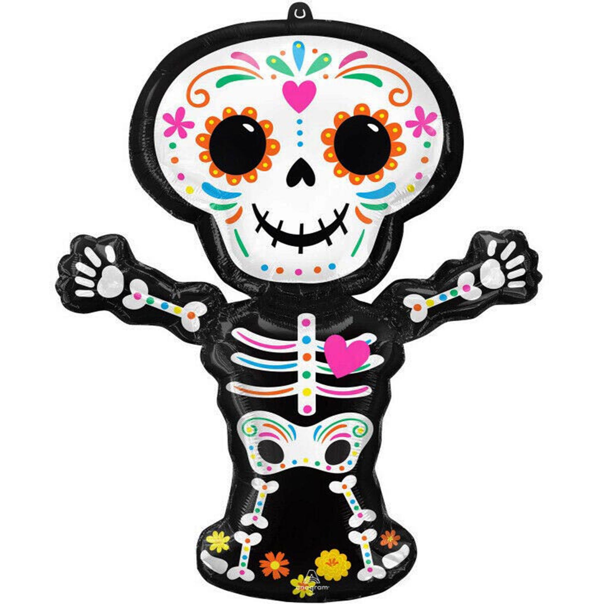 Coco Day Of The Dead Skeleton Balloon 34'