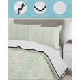 thumbnail image 4 of Boho Teal Pattern Full Size Down Alternative Comforter, Lightweight Comforter Quilt Bedding Set with Pillow Shams Modern Geometric Southwestern Vintage All Seasons Bed Comforter Duvet Insert 78"x90", 4 of 7