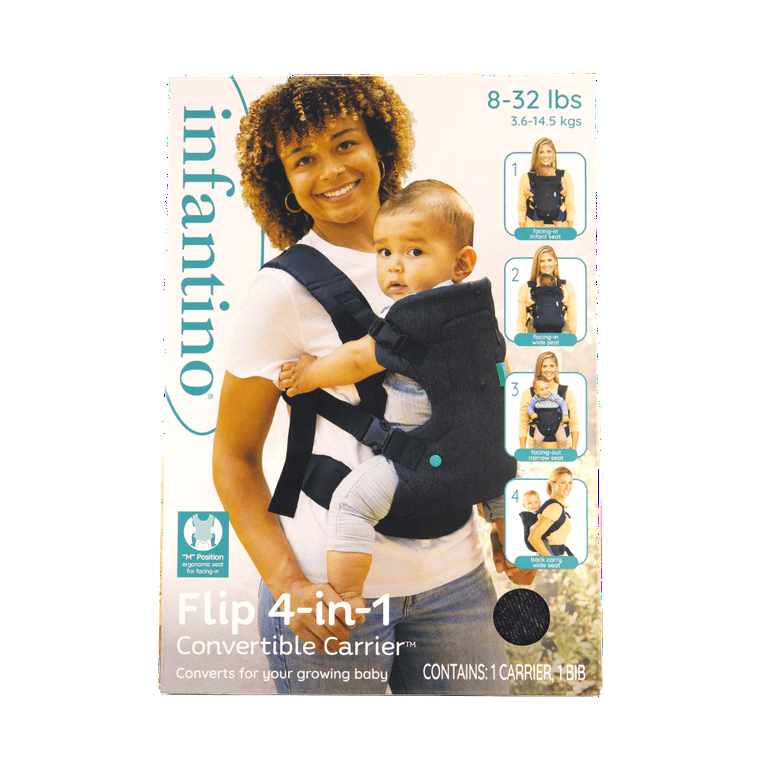 Free Shipping! Infantino Baby Carrier, 4-in-1 Convertible, 8-32 lb