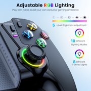Switch 2 Controller, Wireless Pro Controller for Switch 2/Switch/OLED & iOS/Android - Hall Effect Joystick, Wireless Mobile Gaming Controller with RGB, Programmable Back Buttons, Extendable Design