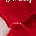 thumbnail image 6 of Outfits for Toddler Boys Christmas Long Sleeve Letter Prints Romper Long Pants Hat Outfits Sets Size 18-24 Months ,Red, 6 of 8