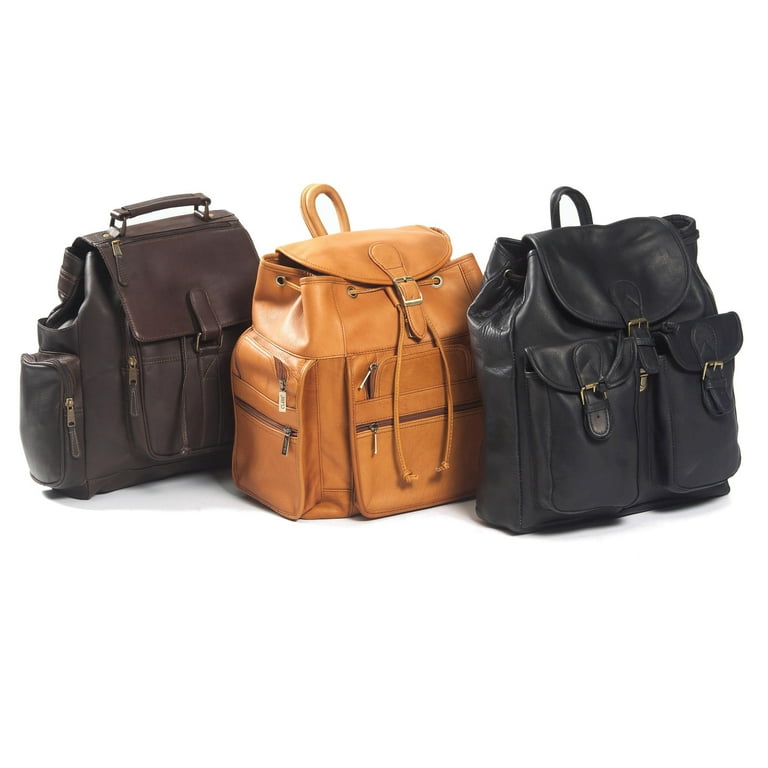 Clava top leather backpack