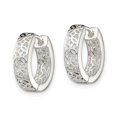 thumbnail image 3 of Boucles d'Oreilles en Argent Sterling à Motifs Floraux, 3 of 4