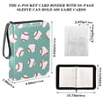 thumbnail image 3 of ALAZA Baseball on Blue Trading Card Binder 4 Pocket Cards Collection Album 400 Folder Holder, 3 of 6