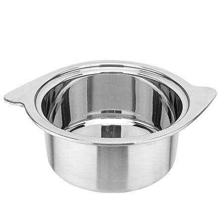 

Yongwei Hot Pot 1Pc 16cm Stainless Steel Hot Pot Soloist Pot compatible for Induction Cooker without Lid (Silver)
