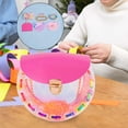 thumbnail image 2 of DIY bolso de hombro hecho a mano para niños, conjunto de Material, paquete, bolso cruzado de PVC, 2 of 8