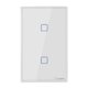thumbnail image 1 of SONOFF T2US2C-TX Interruptor de luz de pared WiFi inteligente de 2 bandas 433MHz, 1 of 8