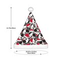 thumbnail image 3 of Haiem Cute Dog Pattern Santa Hat Confortable Velvet Christmas Hat for Christmas Party Favors Fit for Adults Men Women, 3 of 6