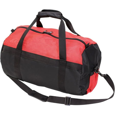 Stansport Mesh Top Sport Bag, Red/Black