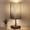 Black, variant on Bedside Table Lamp, Pull Chain Bedroom Lamp with USB C+A Charging Ports, 2700K LED Bulb, Linen Lampshade, Nightstand Lamp for Living Room Bedroom Office