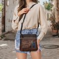 thumbnail image 5 of HELLHERO Womens Printed Crossbody Bag with Butterfly Women Art, PU Leather Waterproof Sling Purse with Adjustable Strap for Daily Travel Work, 5 of 7