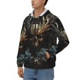 thumbnail image 3 of Naloa Vintage Ornate Skull Men’s Hoodies, Zip up Hoodie, Sweatshirts,Hoodies for Men Sizes S-3XL-Small, 3 of 5