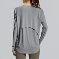thumbnail image 6 of Ltctricy Women's Workout Tops Casual Loose Crew Neck Long Sleeve Running Yoga Gym Shirts Athletic T-Shirts, 6 of 6