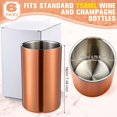 thumbnail image 2 of 6 Pack Wine Chiller Bucket Wine Bottles Cooler Bulk, Stainless Steel Double Wall Insulated Champagne Ice Bucket for Parties,Fits for 750 ml Bottles (Copper), 2 of 14