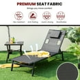 thumbnail image 5 of Gymax Patio Sunbathing Lounge Chair w/ Face Hole & Detachable Head Pillows Poolside, 5 of 8