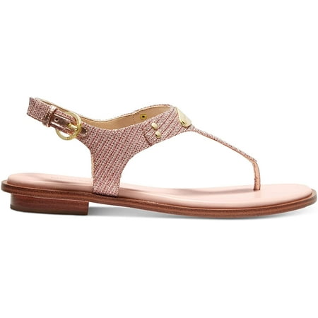Michael Kors MK Plate Thong Rose Gold 2 6.5 M
