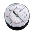 thumbnail image 4 of Manómetro de aire comprimido 1/8 BSPT, manómetro radial para agua-aire-aceite 0-30psi 0-2bar Baoblaze Manómetro de presión de aire del compresor, 4 of 8