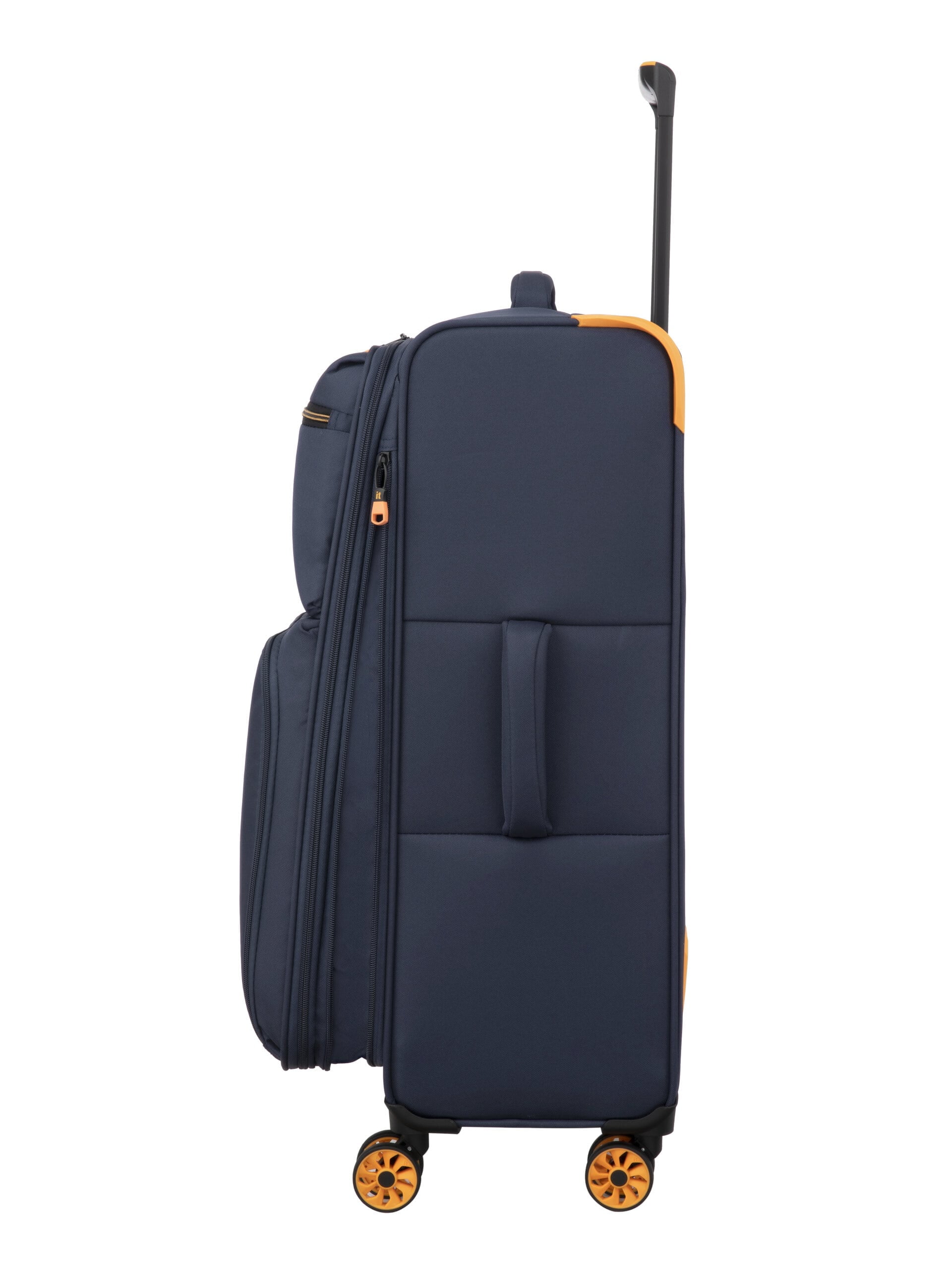 it luggage Compartment 32" Checked Softside 8 Wheel Expandable Spinner, Indigo Mood
