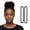 Black, variant on 80 Count Extra Long Hair Tie for Thick and Curly Hair Elastic Ponytail Holders for Women No Metal Bands Accessories