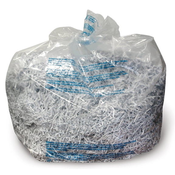 GBC 30 Gallon Plastic Shredder Bags For 600X 600M 750X 750M and Large Office