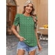 thumbnail image 4 of Blusa Zeagoo para mujer con mangas abullonadas con estampado floral, talla S, 4 of 5