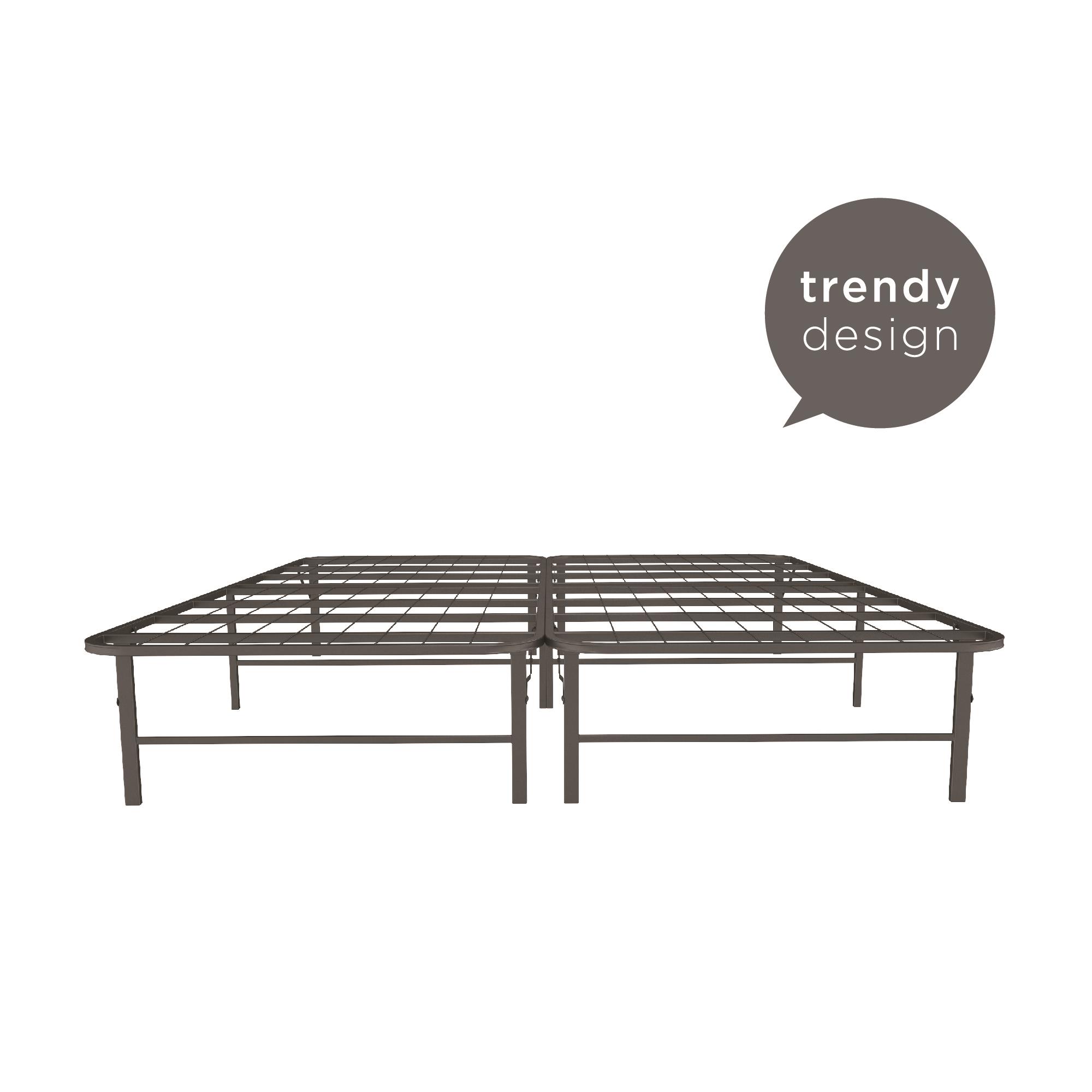 Mainstays Metal Platform Bed Frame And Mattress Foundation, Black ...