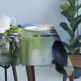 thumbnail image 4 of Zen Stones Table Cloth Waterproof Tablecloths, Nature Water Reflection Checkered Tablecloth Dining Table Cover for Kitchen Party Tabletop Outdoor, Rectangle Tablecloth 54x108 Inch, 4 of 9