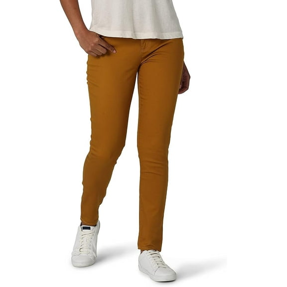 Lee Women's Slim Fit Skinny Leg Midrise Jean (Cumin, 10 Short, 10S)