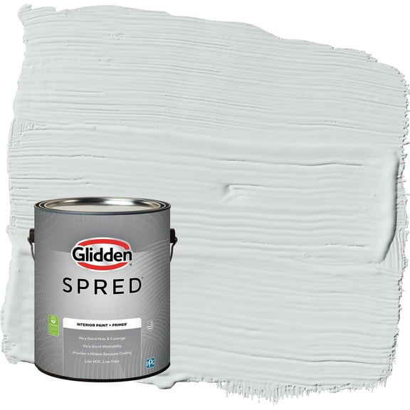 Glidden Spred Spring Thaw / White Semi-Gloss Interior Paint with Primer, 1 Gallon