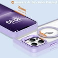 thumbnail image 4 of KOMI Magnetic Case for iPhone 13 Pro Max Case with Camera Stand [Compatible with MagSafe] [Military Drop Tested] Shockproof Slim Clear iPhone 13 Pro Max Phone Case for Women Men Purple, 4 of 5