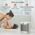 thumbnail image 5 of Lasko 8" 1500W Electric Bathroom Space Heater with ALCI Safety Plug and Timer, CD08210, 5 of 12