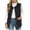 A-Black, variant on Women's Plus Size Vest Fleece Hoodless Sleeveless Warm Casual Vest with Pockets for Outdoor & Casual