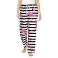 thumbnail image 2 of Kdxio Women's Comfy Stretch FlamingosPrint Drawstring Pajama Pants-Small, 2 of 9