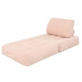 thumbnail image 2 of PAPROOS Bean Bag Chair for Adults, Corduroy Bean Bag Lounger, Convertible Floor Sofa Bed, Comfy Lounge Chair with Back Support for Bedroom, Dorm, Game Room and Living Room, Pink, 2 of 12
