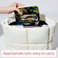 thumbnail image 6 of Crocodile Velvet Travel Organizer with Removable Compartment - Portable Jewelry Necklace Organizer Box - Gift, 6 of 7