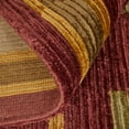 thumbnail image 5 of Feizy Keystone Transitional Stripes, Gold/Green/Red, 7'9" x 9'9" Area Rug Sheen Handmade Fade Resistant Casual Checkered Design Carpet for Living Dining Bed Room, 5 of 8